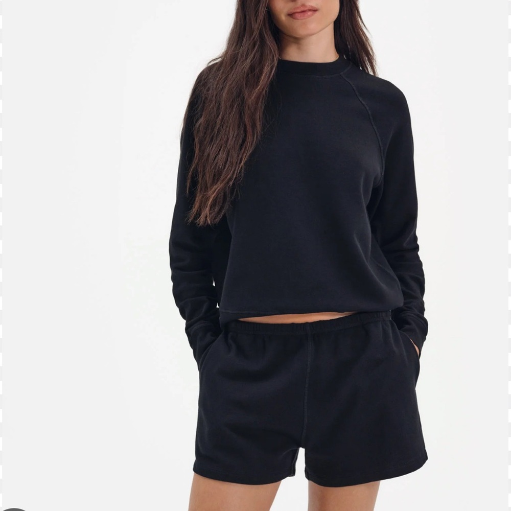 MATE the Label Terry Short + Crew LS Sweatshirt Set